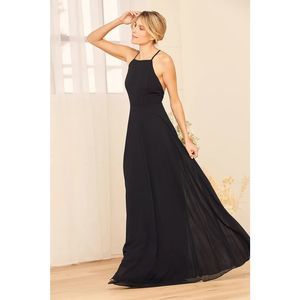 Lulus black formal maxi dress size L. Mythical Kind of Love style